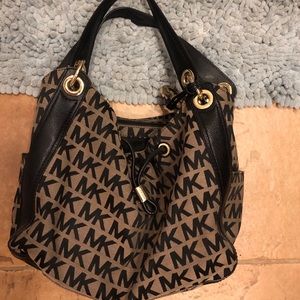 Michael Kors shoulder bag black/tan